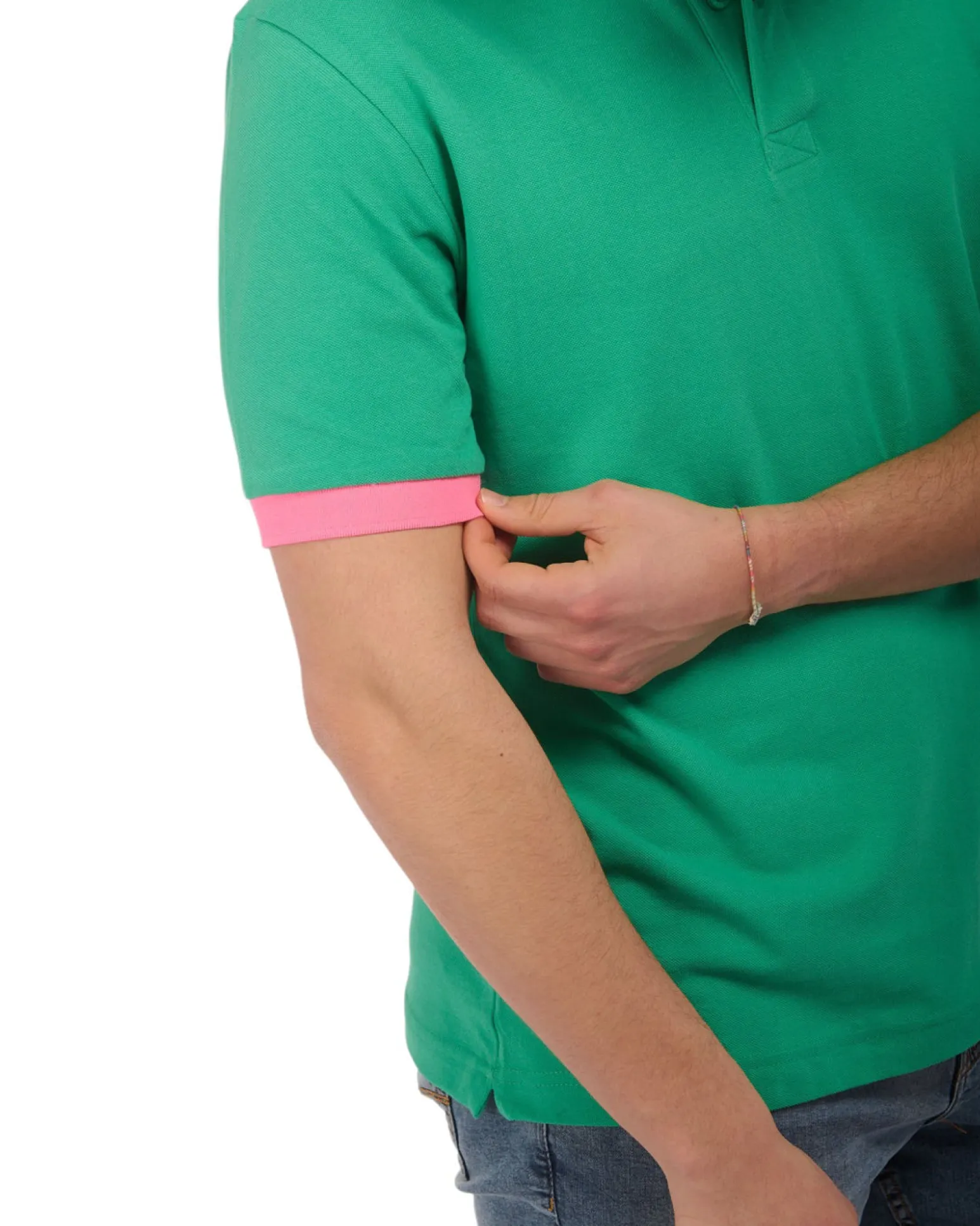 KAPPA - POLO MEZZA MANICA UPMP LOGO TRIO VERDE, 381V4PW-WF5