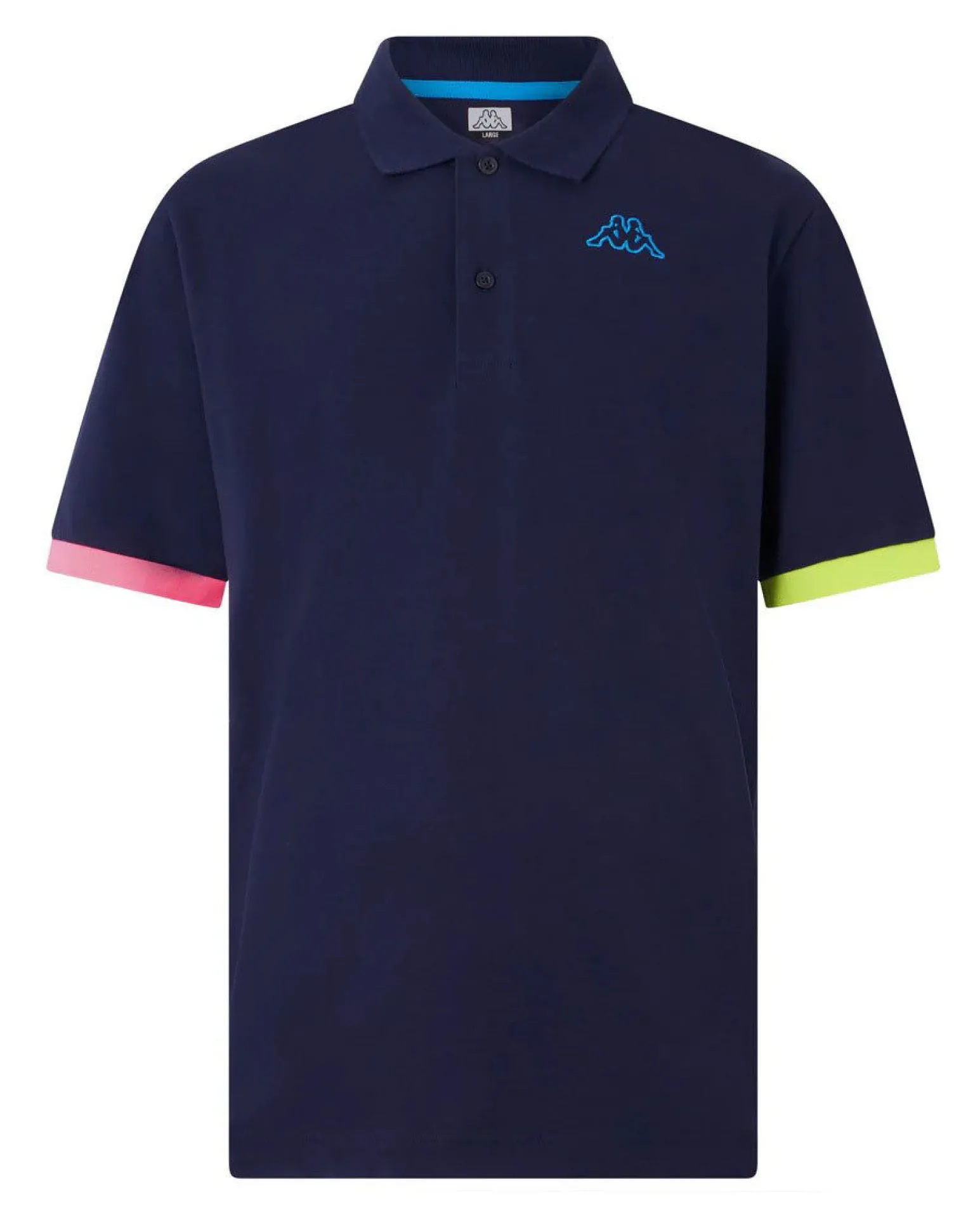 KAPPA - POLO MEZZA MANICA UPMP LOGO TRIO BLU SCURO, 381V4PW-193