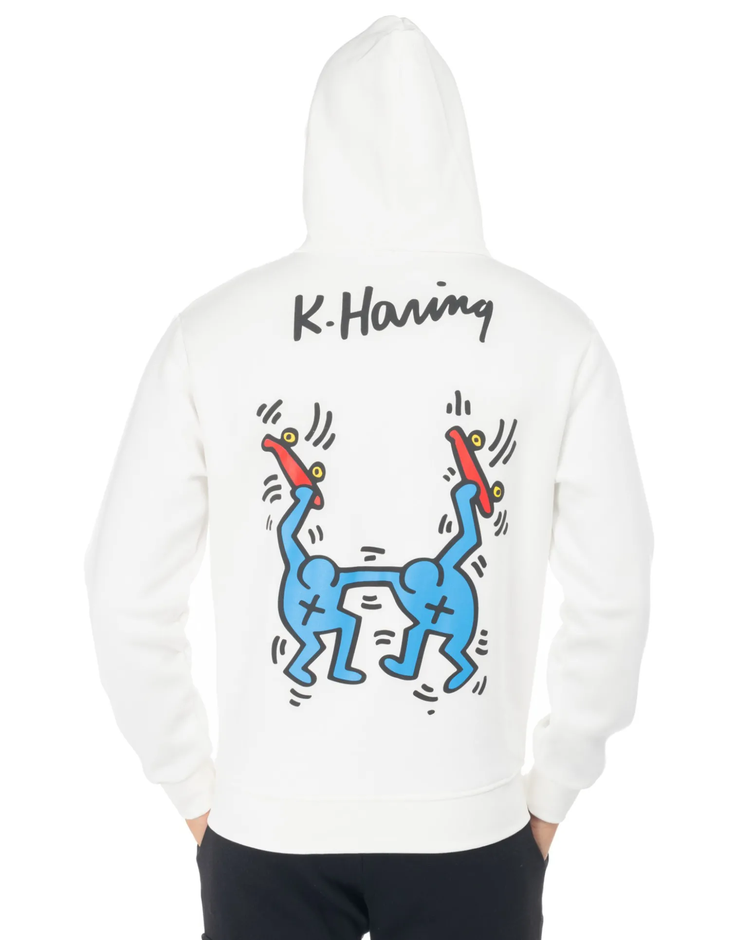 KEITH HARING - UOMO FELPA CON CAPPUCCIO