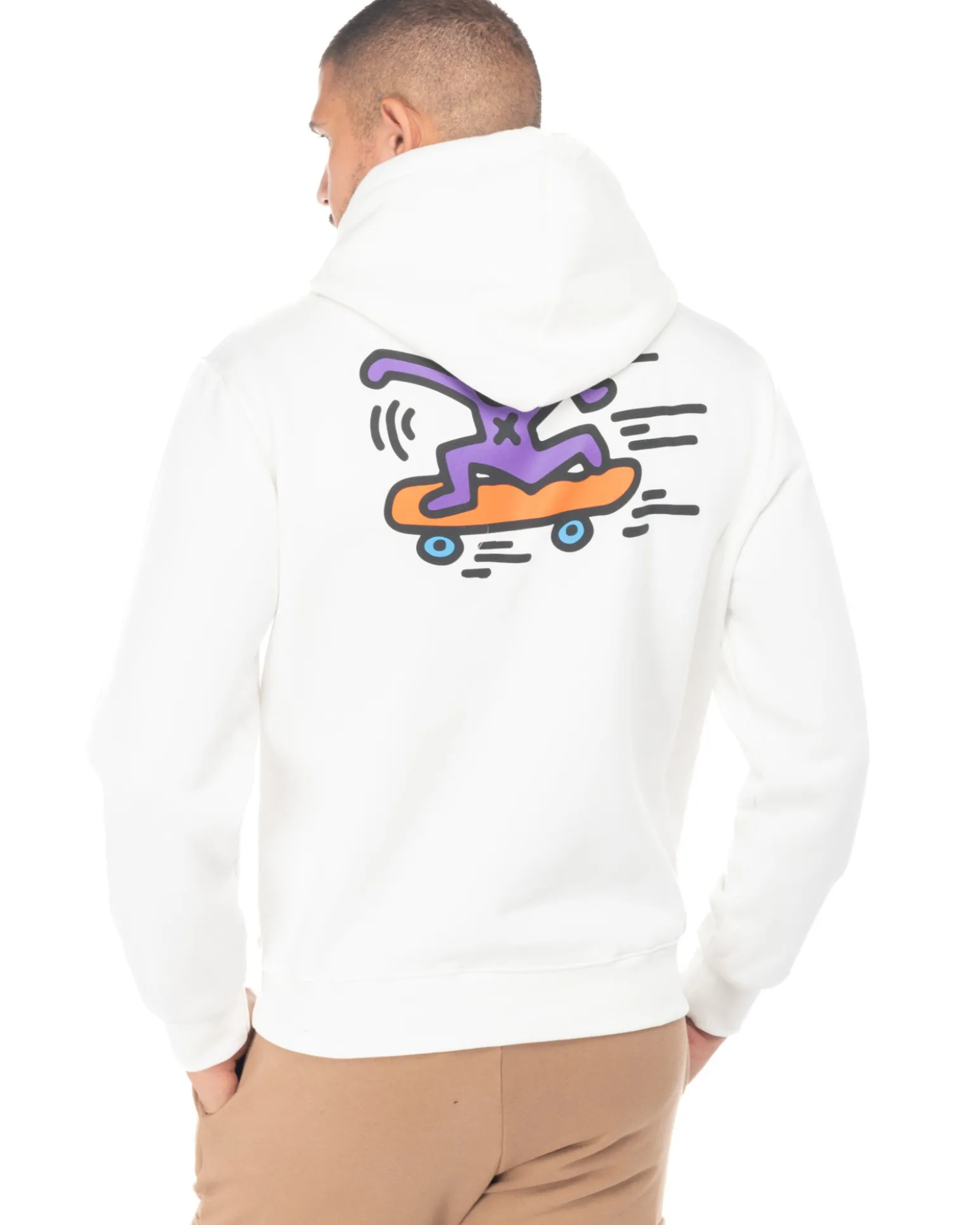 KEITH HARING - UOMO FELPA CON CAPPUCCIO