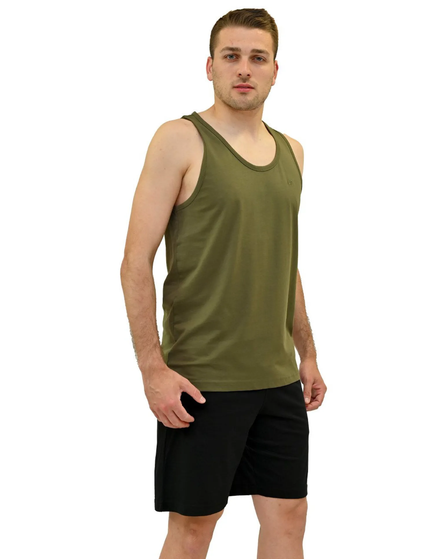 KEY UP - CANOTTA UOMO VERDE BASIC -2JB27/2922