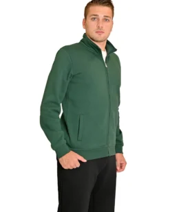 KEY UP - FELPA VERDE DA UOMO FULL ZIP