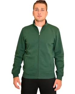 KEY UP - FELPA VERDE DA UOMO FULL ZIP