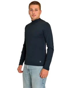 KEY UP - MAGLIA LUPETTO BLU DA UOMO STANDARD OEKO TEX