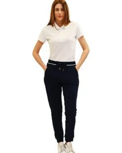 KEY UP - PANTALONE TUTA BLU DA DONNA
