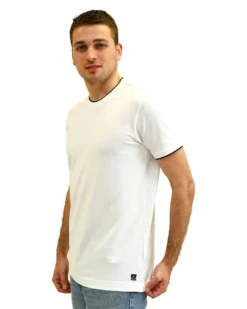 KEY UP - POLO BIANCA IN PIQUET DA UOMO