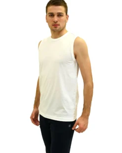 KEY UP - TSHIRT SMANICATA BIANCA DA UOMO IN COTONE JERSEY (STANDARD OEKO-TEX)