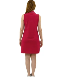 KEY UP -VESTITINO IN PIQUET DONNA FUXIA CON COLLETTO - 5Q547/1114