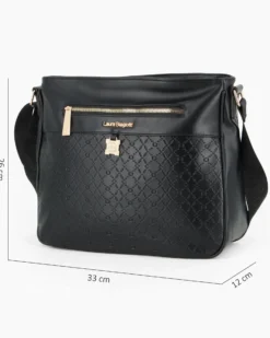 LAURA BIAGIOTTI - Borsa sacca nera con tasca frontale e posteriore