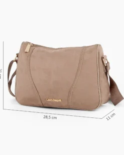 LAURA BIAGIOTTI - Borsa sacca terra scamosciata con tasca posteriore