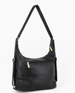 LAURA BIAGIOTTI - Borsa/Zaino nera con tasca frontale e posteriore