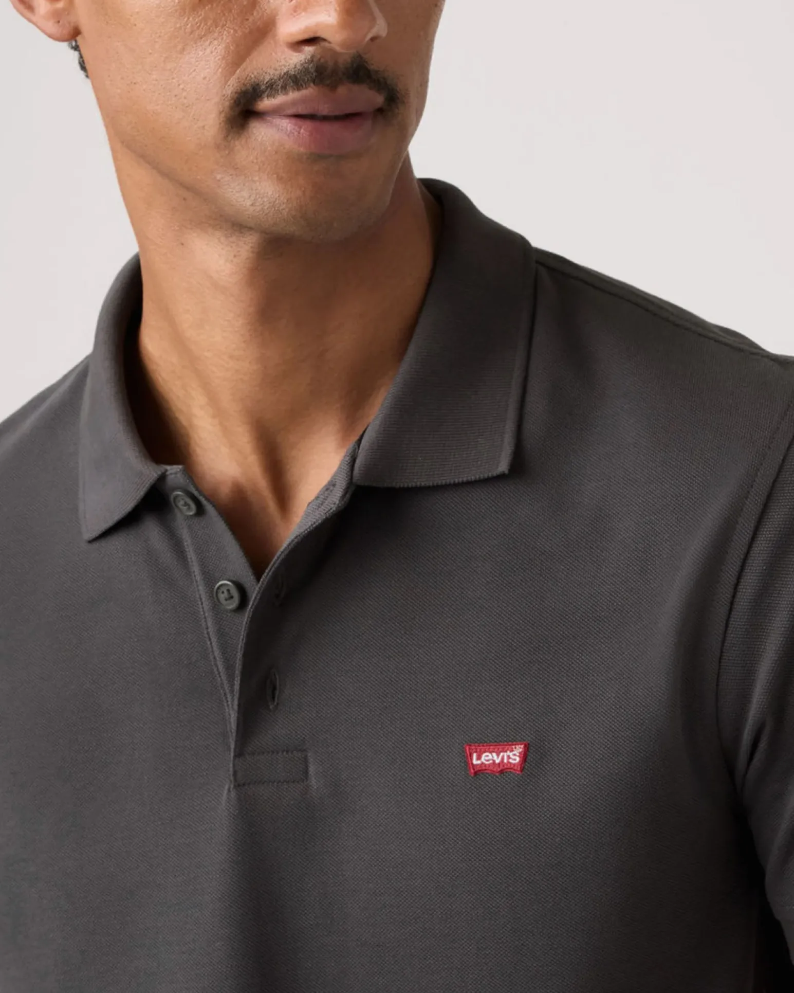 LEVI'S - POLO MEZZA MANICA LM RT KNIT GRIGIA DA UOMO, 35883_0352