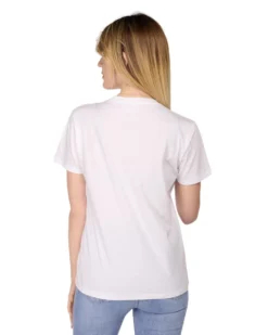 LILO&STITCH - Tshirt bianca da donna con stampa Stitch - JL052544