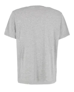LONSDALE - Tshirt manica corta grigio con logo in cotone