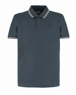 LOTTO - POLO MEZZA MANICA UOMO BLU CON RIGHINO BIANCO CLASSICA  - 219238/BXM