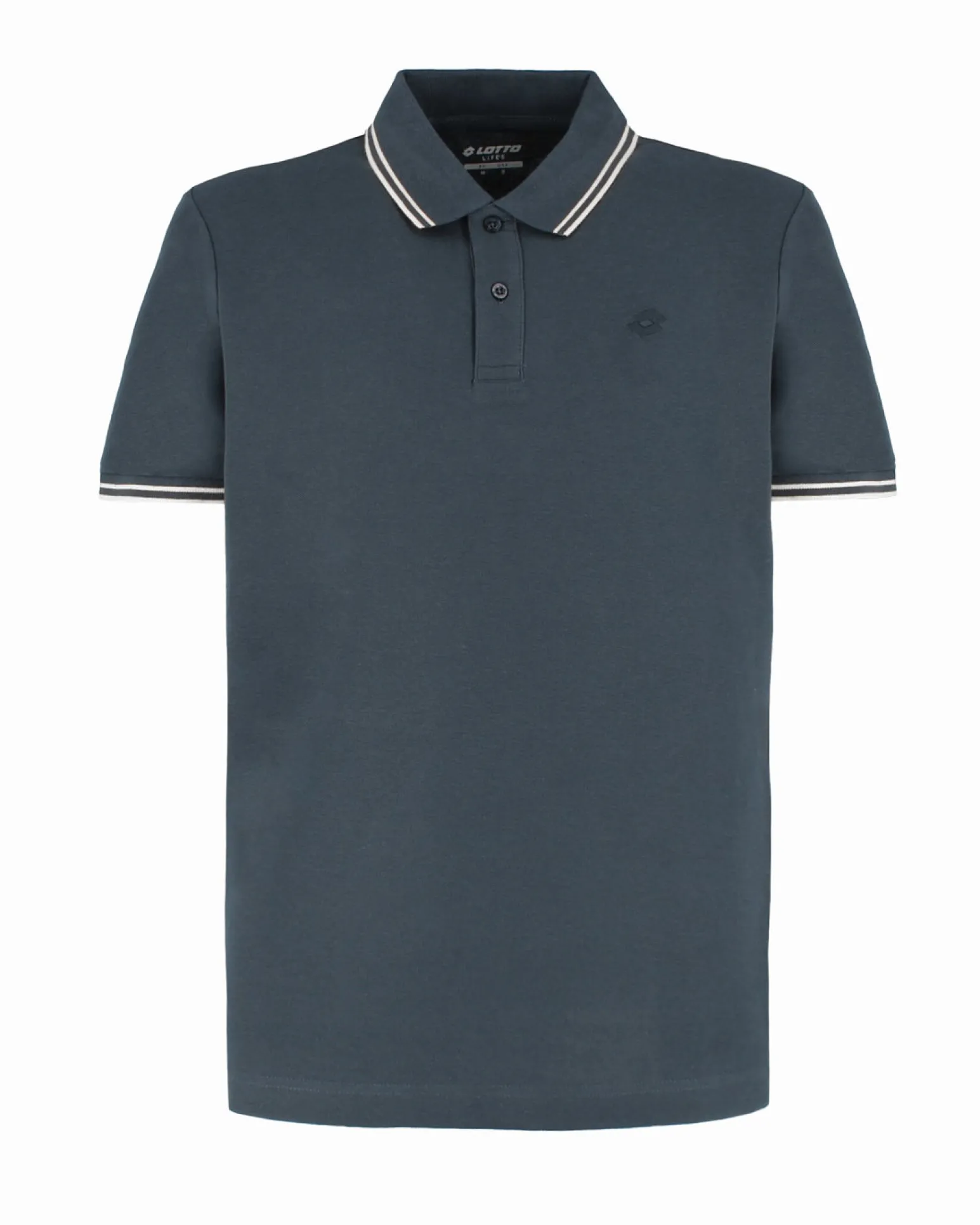 LOTTO - POLO MEZZA MANICA UOMO BLU CON RIGHINO BIANCO CLASSICA - 219238/BXM