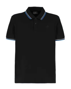 LOTTO - POLO MEZZA MANICA UOMO GRIGIA CON RIGHINO GRIGIO E BLU CLASSICA  - 219238/D7C