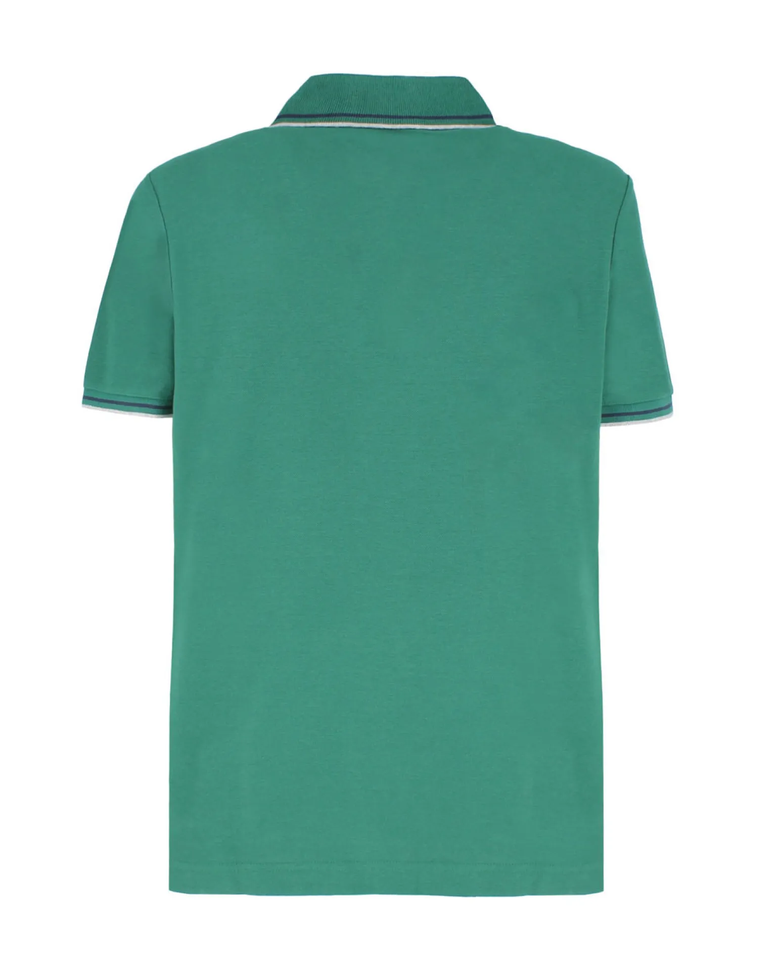 LOTTO - POLO MEZZA MANICA UOMO VERDE CON RIGHINO BIANCO E BLU CLASSICA - 219238/1SU