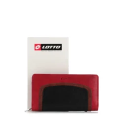 LOTTO - Portafoglio in VERA PELLE con scomparto porta carte di credito e inserto a contrasto