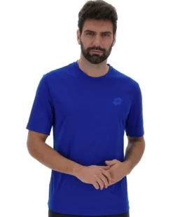 LOTTO - T SHIRT SPORTIVA MEZZA MANICA IN TESSUTO TRASPIRANTE BLU ROYAL DA UOMO, 218935/8CM