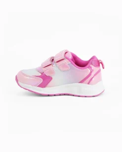 MINNIE  - Sneakers rosa da bambina con luci e strappi
