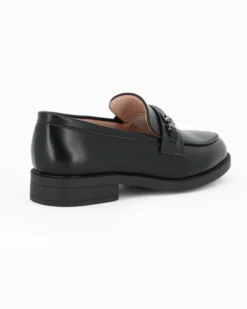 MISS GLOBO - Mocassino nero con morsetto e soletta in memory soft