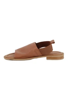 MISS GLOBO - Sandalo camel in VERA PELLE
