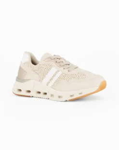 MISS GLOBO - Sneakers beige con lacci