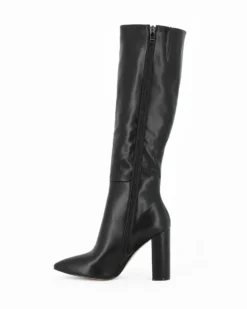 MISS GLOBO - Stivale nero a punta con zip laterale, tacco 9,5CM