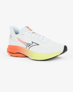 MIZUNO - SCARPA DA RUNNING WAVE ULTIMA 17 BIANCA  CON DETTAGLI ARANCIONE E  GIALLO FLUO DA UOMO, J1GC2618_51