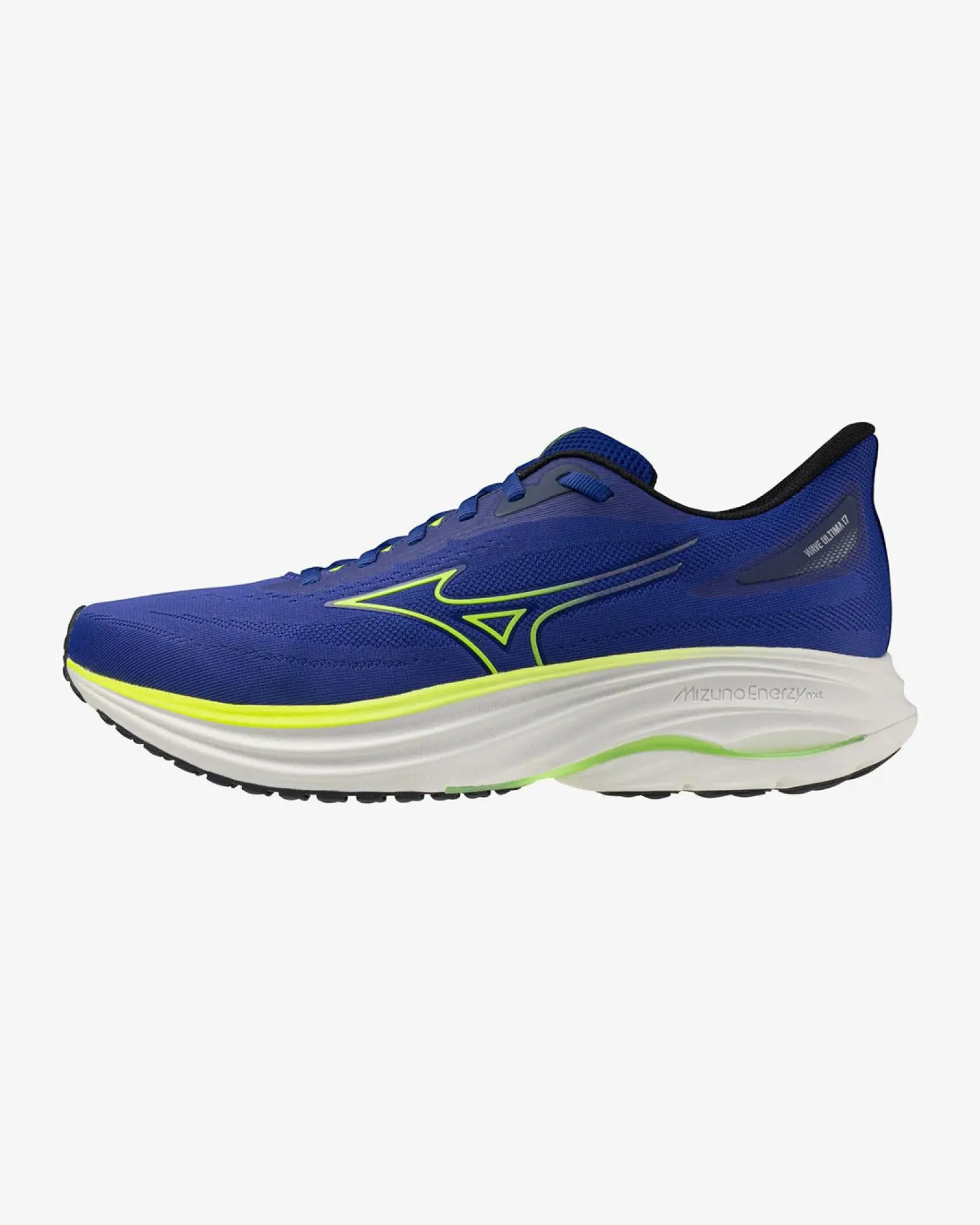 MIZUNO - SCARPA DA RUNNING WAVE ULTIMA 17 BLU CON DETTAGLI VERDI E GIALLO FLUO DA UOMO, J1GC2618_01