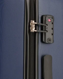 MODO BY RONCATO - TROLLEY ABS BLU 4 RUOTE CON COMBINAZIONE TSA