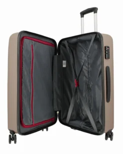 MODO BY RONCATO - TROLLEY ABS CHAMPAGNE 4 RUOTE CON COMBINAZIONE TSA
