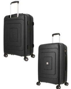 MODO BY RONCATO - TROLLEY ABS NERO 4 RUOTE CON COMBINAZIONE TSA