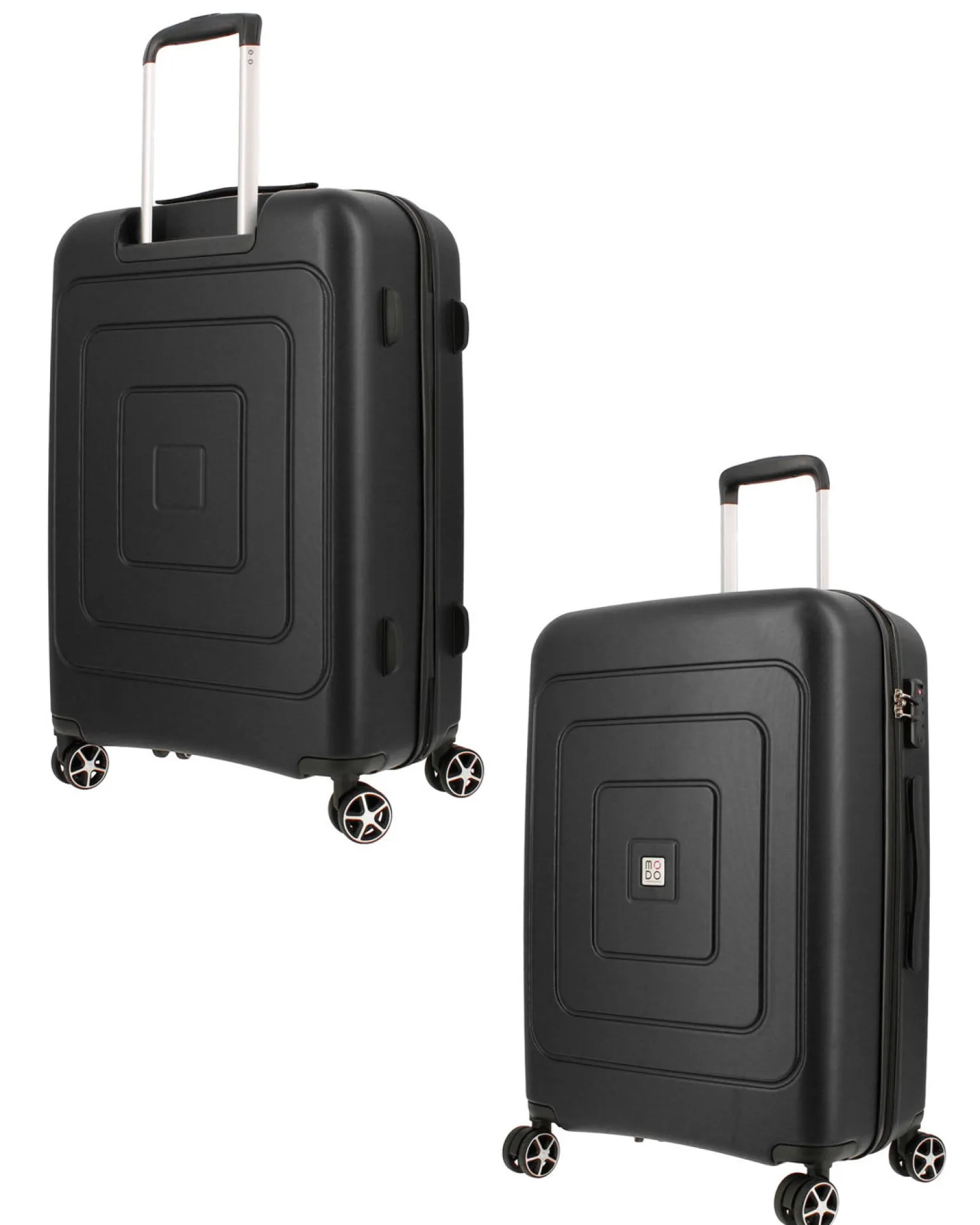 MODO BY RONCATO - TROLLEY ABS NERO 4 RUOTE CON COMBINAZIONE TSA