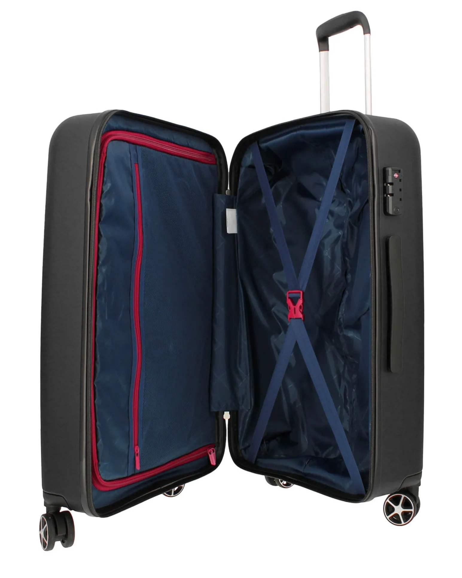 MODO BY RONCATO - TROLLEY ABS NERO 4 RUOTE CON COMBINAZIONE TSA