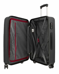 MODO BY RONCATO - TROLLEY ABS NERO 4 RUOTE CON COMBINAZIONE TSA