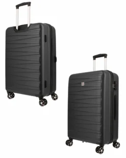 MODO BY RONCATO - TROLLEY ABS NERO 4 RUOTE CON COMBINAZIONE TSA