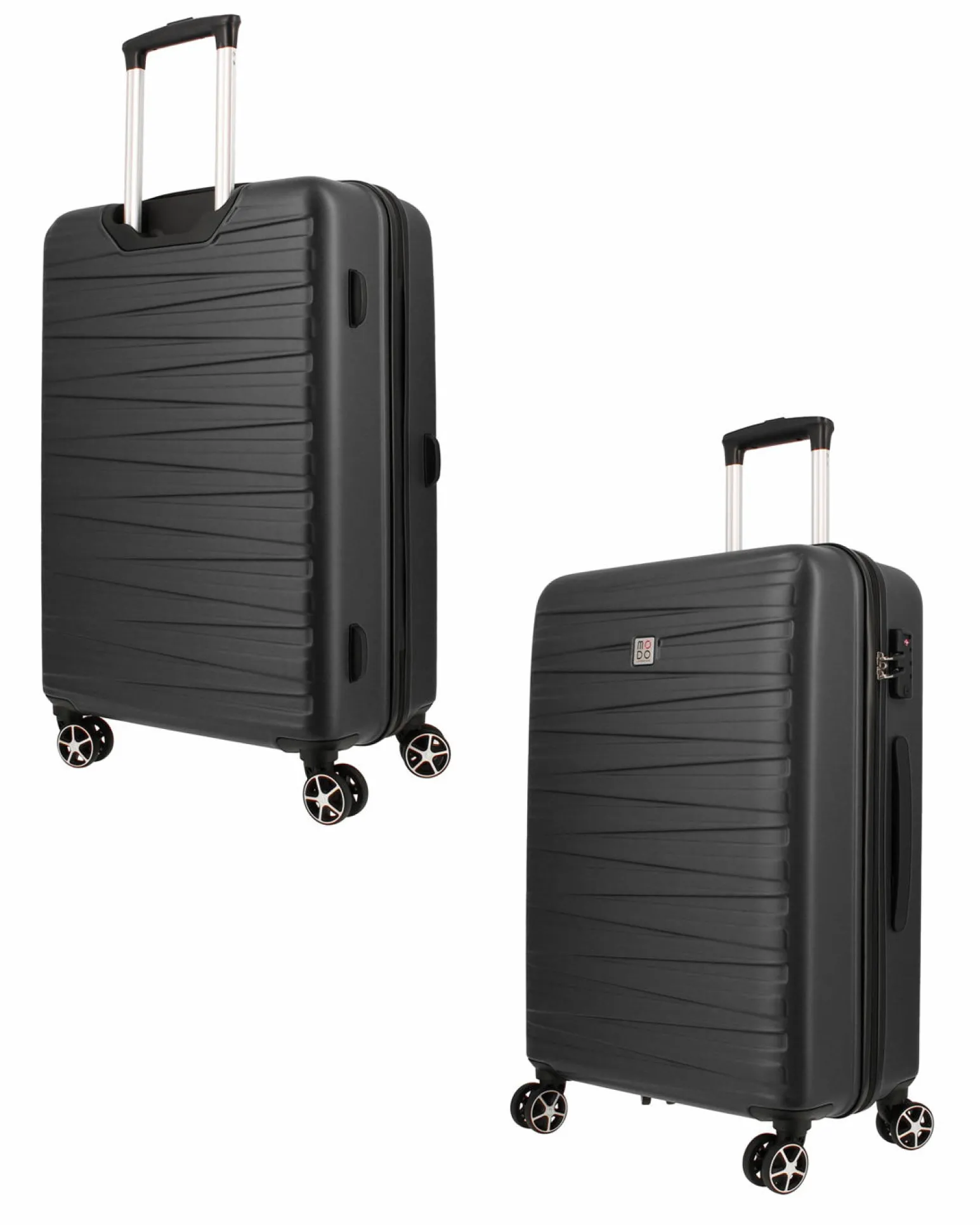 MODO BY RONCATO - TROLLEY ABS NERO 4 RUOTE CON COMBINAZIONE TSA