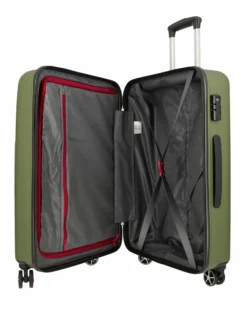 MODO BY RONCATO - TROLLEY ABS VERDE MILITARE 4 RUOTE CON COMBINAZIONE TSA