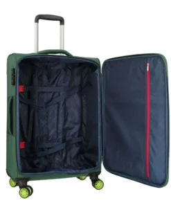 MODO BY RONCATO - TROLLEY VERDE IN TESSUTO CON LUCCHETTO TSA