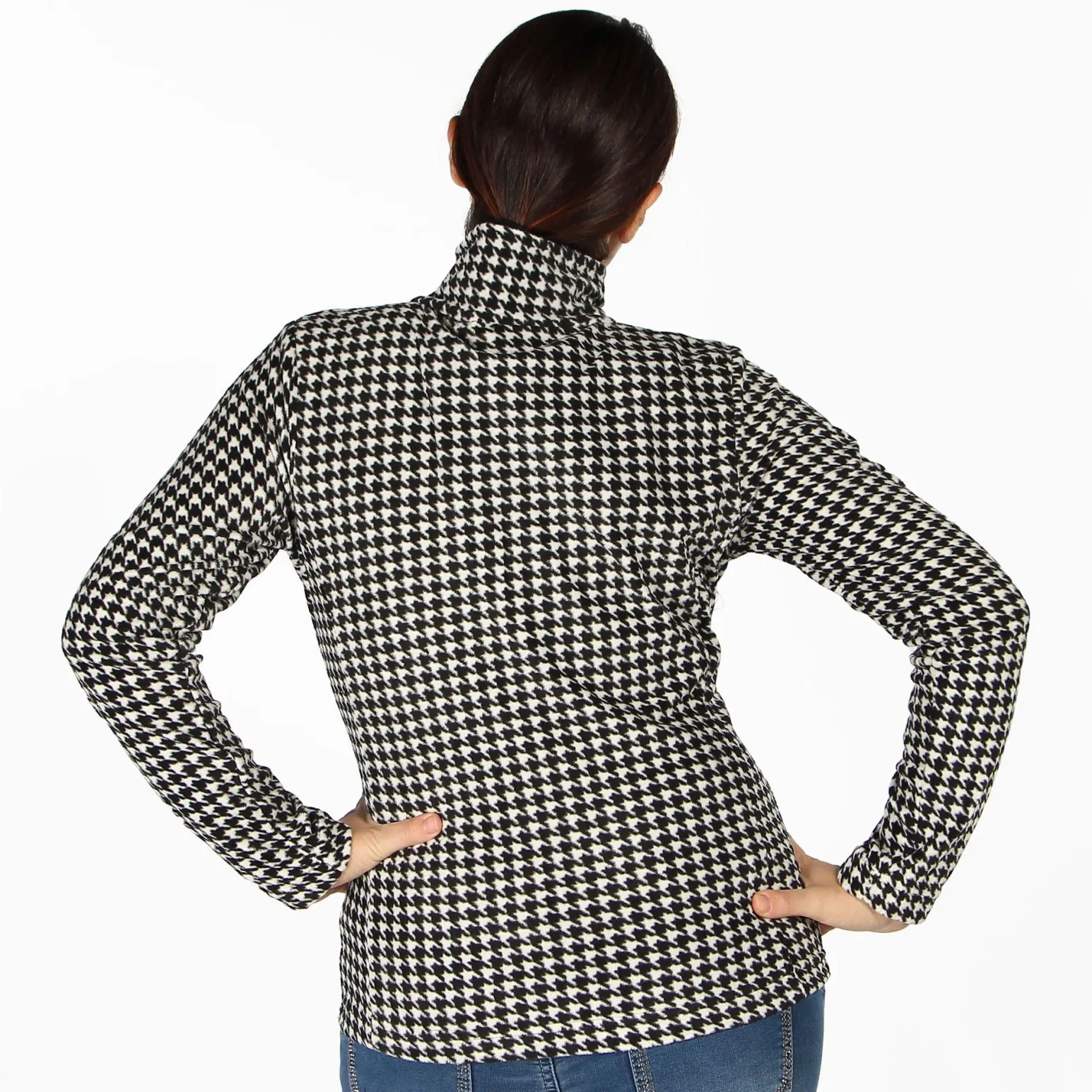 M/PILE C/TASCHE PIEDIPULL BLACK-WHITE