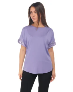 MY JEWELS - DONNA TSHIRT MANICA CORTA PAILLETTES