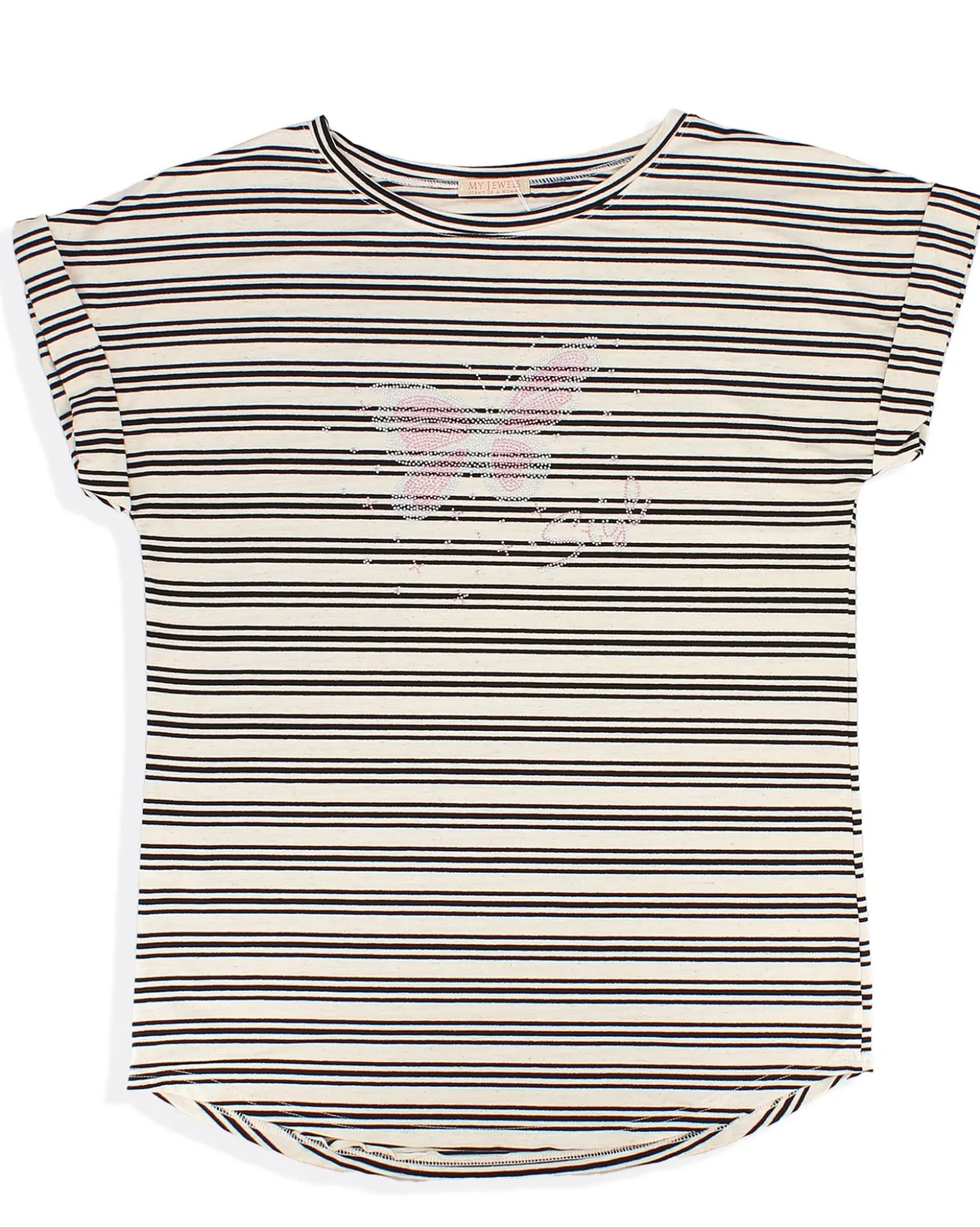 MY JEWELS - DONNA TSHIRT MANICA CORTA A RIGHE