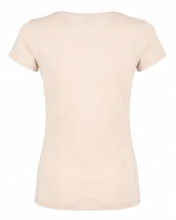MY JEWELS - Tshirt mezza manica con scollo a girocollo BAMBOO beige