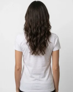 MY JEWELS - Tshirt mezza manica con scollo a V BAMBOO bianca