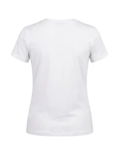 MY JEWELS - Tshirt mezza manica con scollo a V BAMBOO bianca