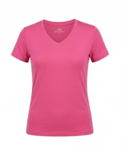 MY JEWELS - Tshirt mezza manica con scollo a V BAMBOO fuxia