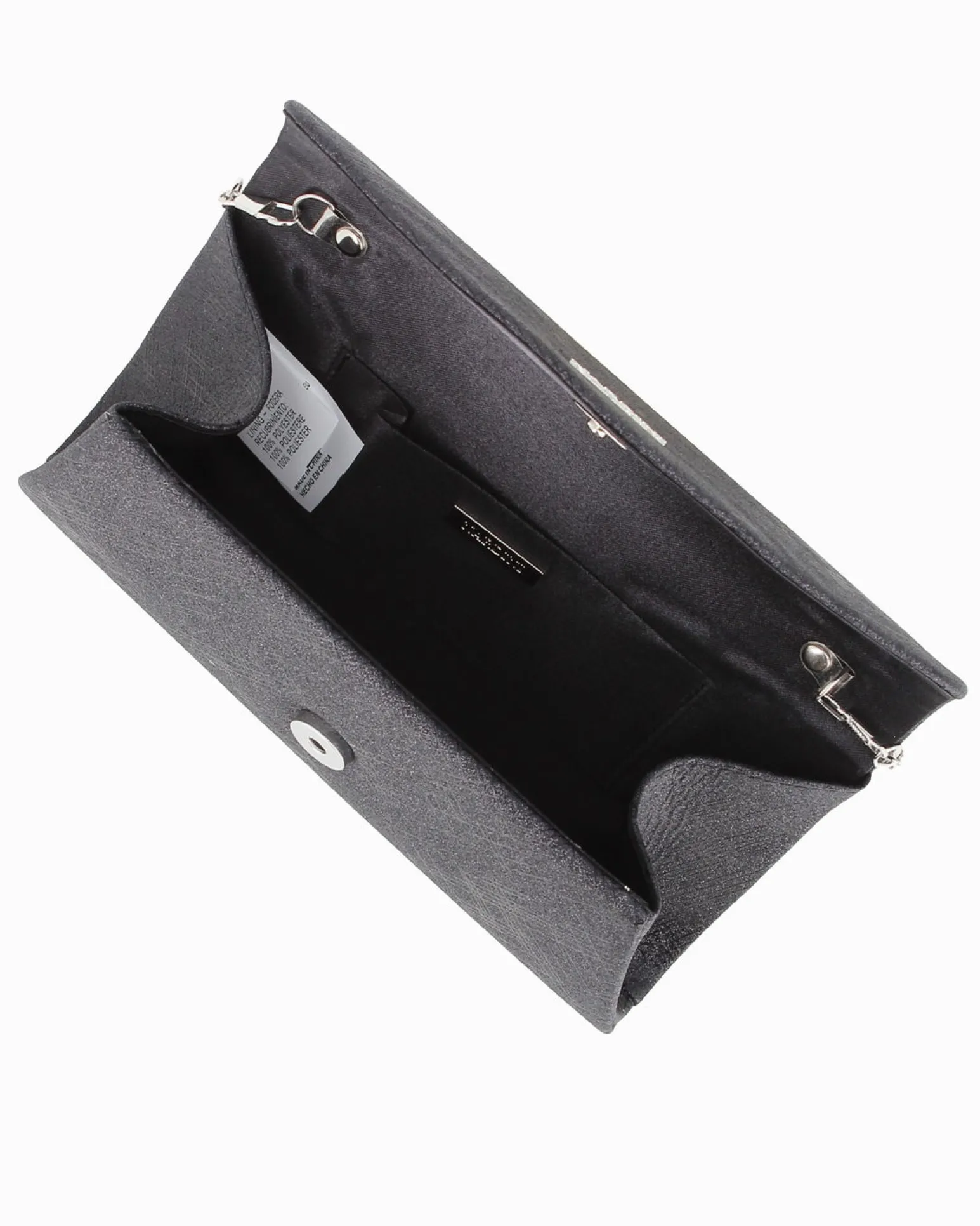 NARDINI - Borsa pochette nera luminosa per cerimonia