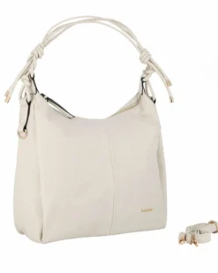 NARDINI - Borsa sacca naturale con tasca posteriore, tracolla removibile